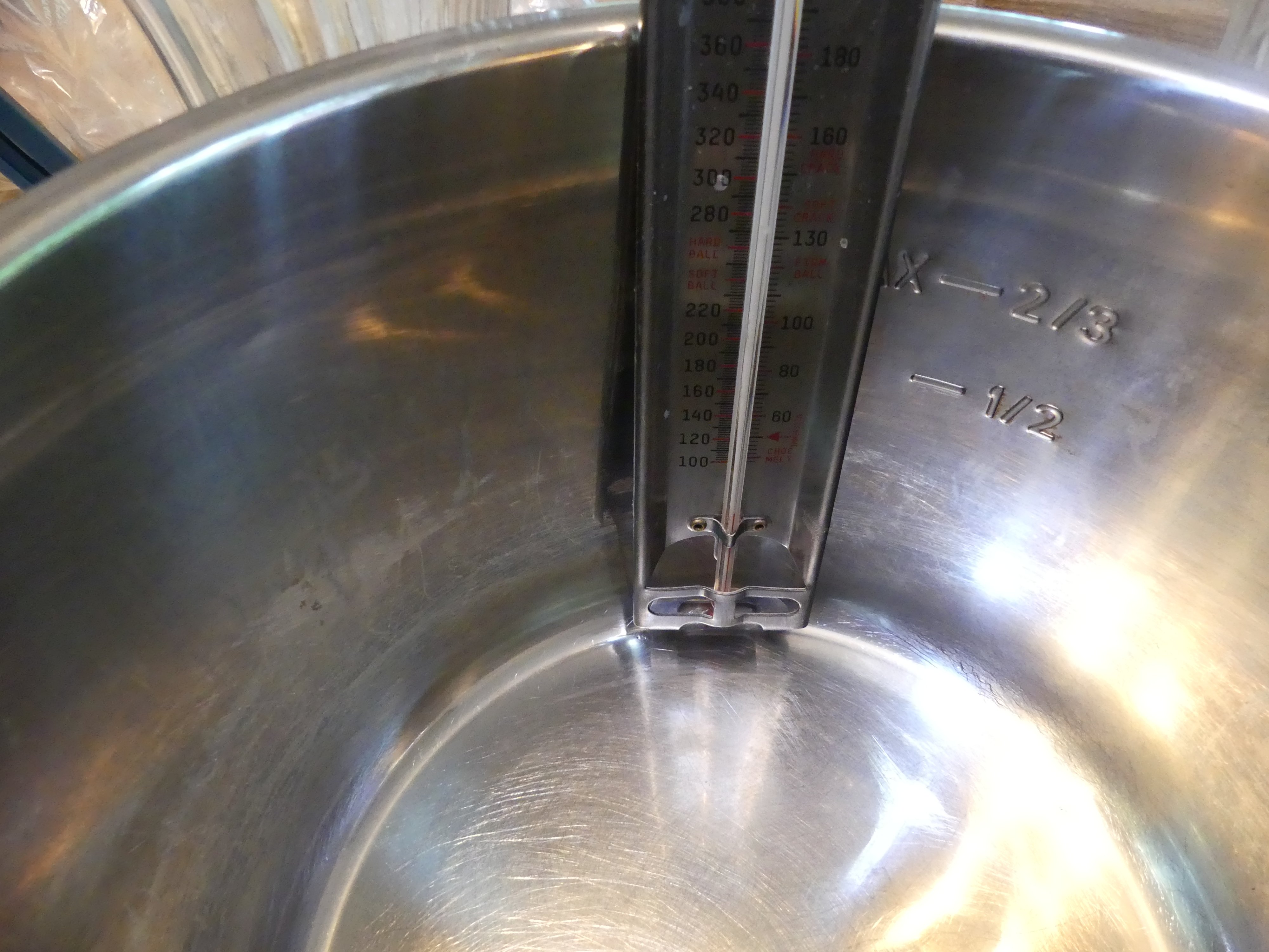 This is the instant pot liner with a thermometer attached.