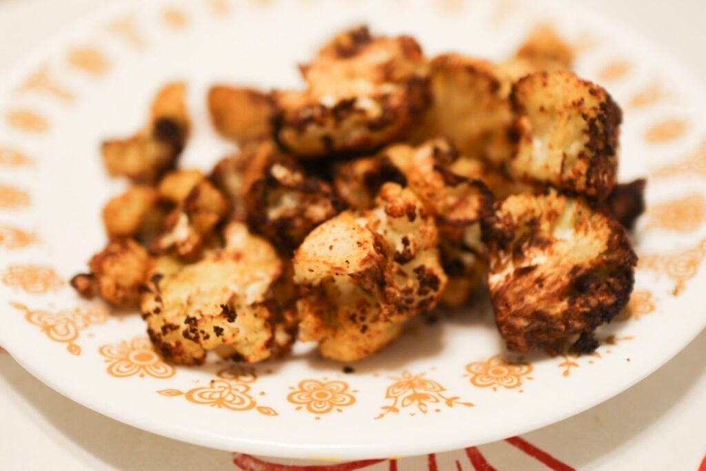 air fried cauliflower