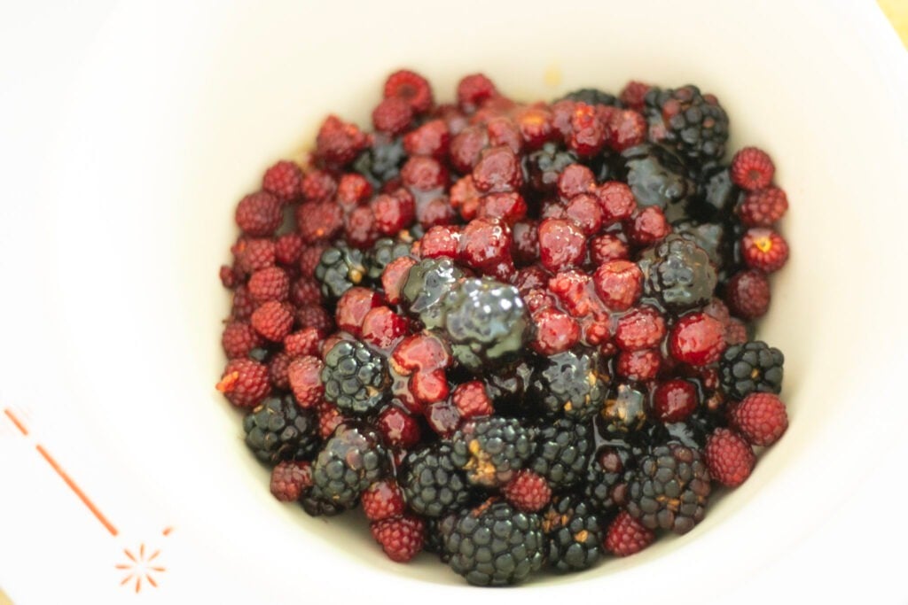 mixed fresh berries in a bowl