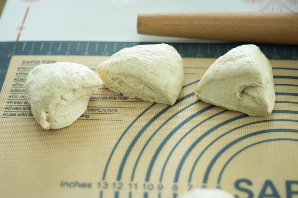 sourdough flat bread pieces