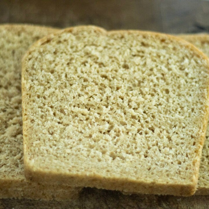 a shot of the crumb of same day sourdough bread loaf