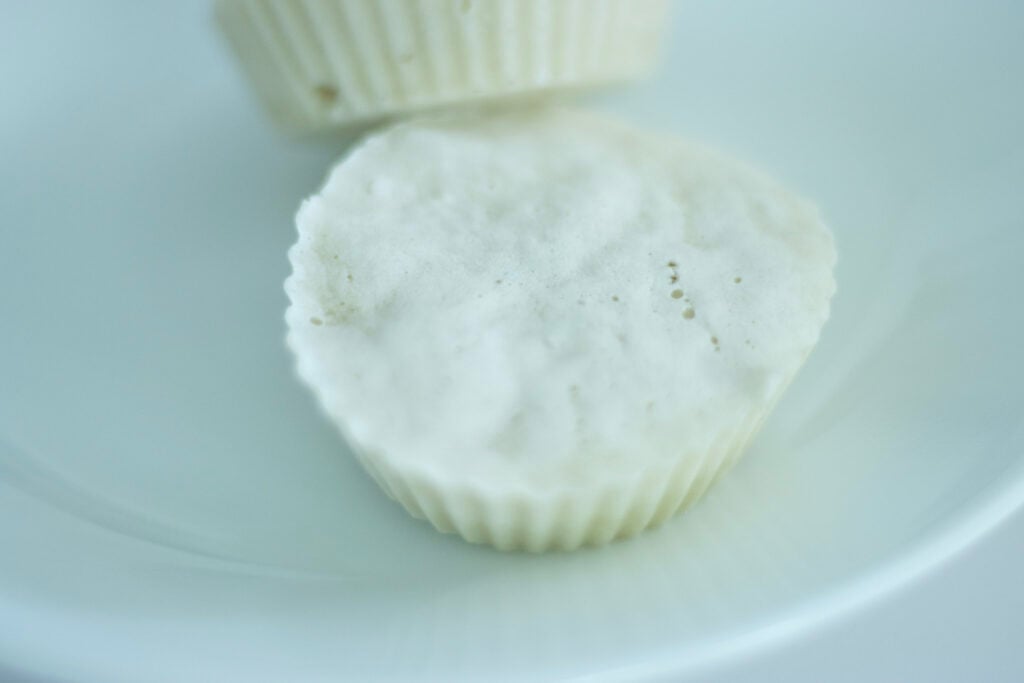 2 sourdough starter pucks stacked against each other